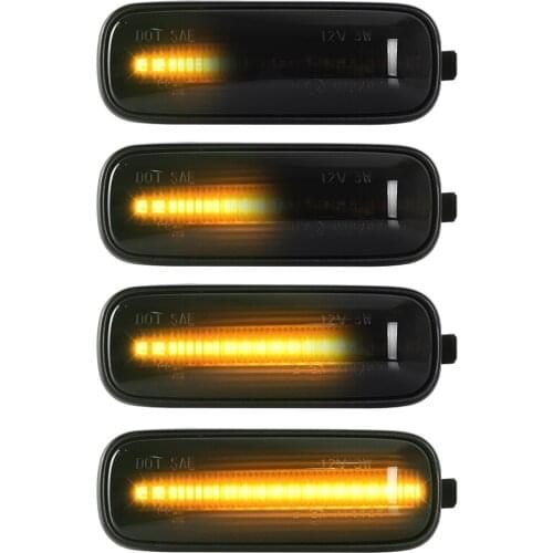 2 Pieces Dynamic Amber LED Side Marker Repeater Turn Signal Lights For Honda Civic 96-00 CRV Ballade Hatchback Sedan Error Free