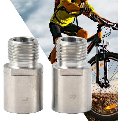 2Pcs/Set Left Right Pedal Extenders Spacers Adapters Anti-rust Effort Saving Waterproof Adapters for Mountain Bikes Bicycle Part