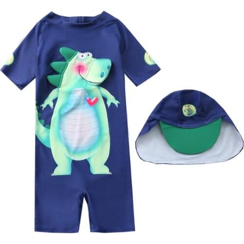 2020 Childrens Swimsuit Dinosaur One-piece 1-7 Years Old Childrens Swimwear Baby Baby Boys Swimwear XYY-174