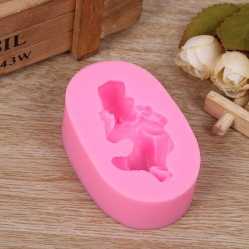 3D Baby Silicone Mold Sugar Mold Chocolate Mold Fondant Cake Decorating Tool Cute DIY Sleeping Baby Sharp Baking Tools for Cake