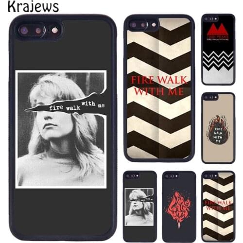 Krajews Fire Walk With Me Twin Peaks Accessories Phone Case For iPhone 6 7 8 Plus 11 12 Pro X XR XS Max Samsung S6 S7 S8 S9 S10