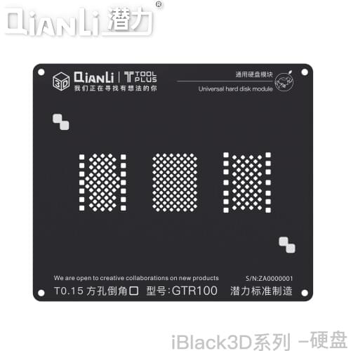 Black steel network 3D positioning for IPhone 6/7/8 universal hard disk module plant tin network BGA Reballing tin plate stencil
