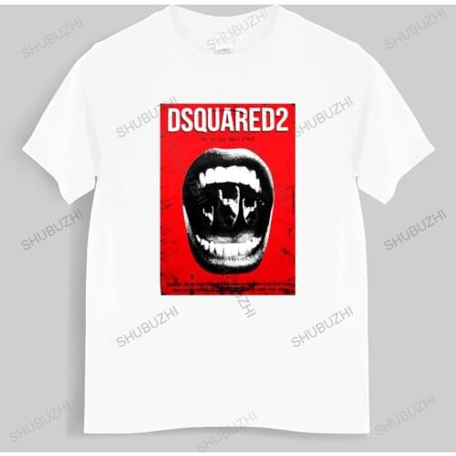 T-shirt men O-neck hot sale BNWT disquared2 Mouth Men T-Shirt sizes XS-3XL male cotton tee-shirt bigger size