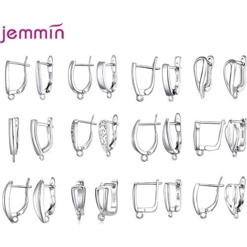 Original 925 Sterling Silver Earring Components For DIY Earring Jewelry Fashion Women Earrings Components Package Selling