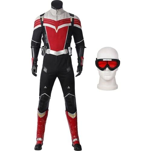 Falcon and Winter Soldier Cosplay Costume Sam Red Fighting Clothes Halloween Outfit Full Props With Boots