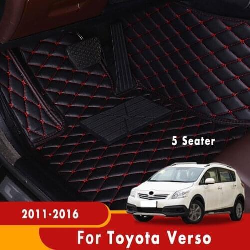 Carpets For Toyota Verso 2016 2015 2014 2013 2012 2011 (5 Seats) Car Floor Mats Auto Interiors Accessories Waterproof Foot Cover