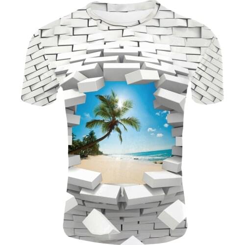 Summer mens t-shirt 3D printed crew neck t shirts Street fashion hot selling comfortable T-shirt Sports casual shirt T shirts