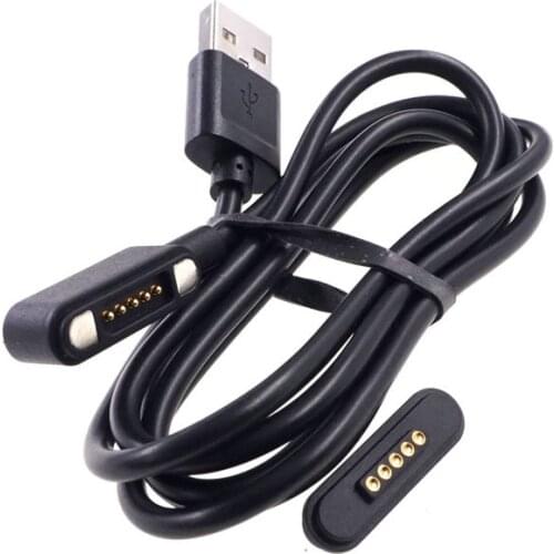 1 Pair 2A Magnetic Pogo Pin Connector 5 Positions Cable Wires Pitch 2.2 MM Spring Loaded Pogopin Male Female Contact Strip