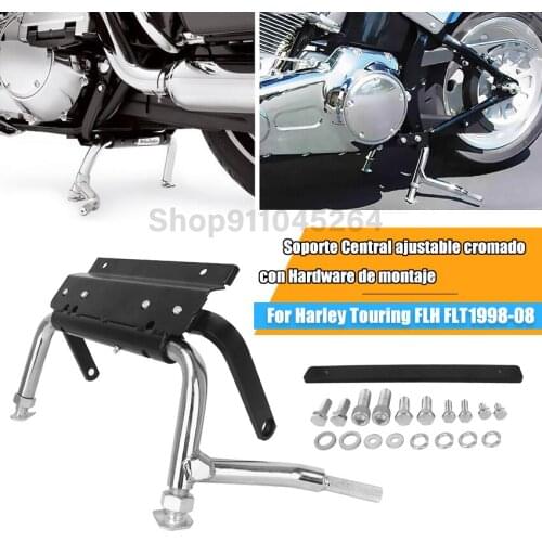 Metal Motorcycle Foot Bracket Kick Bracket Durable For Harley Road King Ultra Classic Electra Glide Road Center Stand 1998-2008