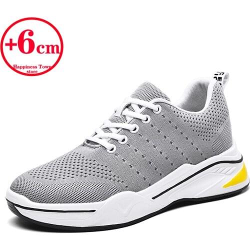 Men Running Shoes Men Lightweight Breathable Height-Enhancing Shoes Sneakers Mens Walking Shoes Leisure Sports Shoes