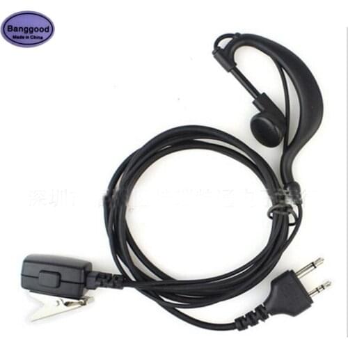 Ear Hook G Shape Earpiece Earphone PTT Mic Speaker for Midland G6 G7 G8 G9 GXT550 GXT650 GXT1000VP4 GXT1050VP4 LXT380 Radio