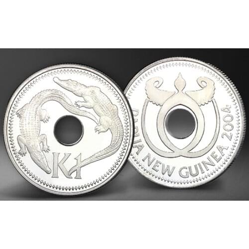 Papua New Guinea Coin 1 Kina Genuine Original Coins 100% Real Issuing Collection Coins Unc