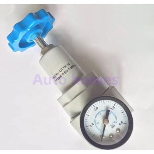 QTYH-15/10/08 Pneumatic units high pressure air regulator inlet port thread 1/4 3/8 1/2 inch BSP 0~35bar with pressure gauge