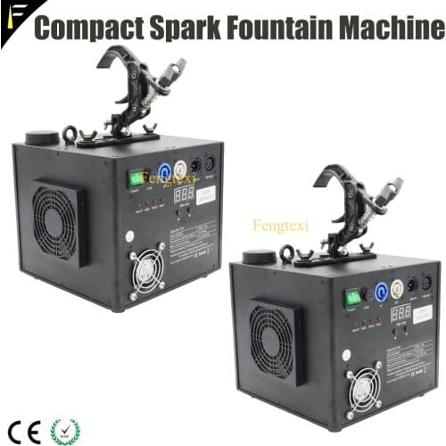 Touchable Spark Fountain Machine 2channels Sparkle Spark Waterfall DMX512 Machine with Remote Sparkular Spaying 1~5m