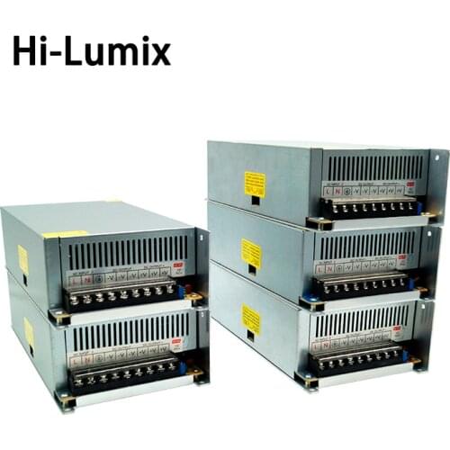 Lighting Transformer AC110V-220V to Power Supply Adapter DC12V 42A 50A 60A DC24V 21A 30A LED Strip Switch Driver