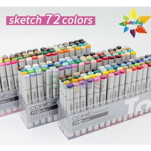Japan marker 72 Color Copic Marker Manga Drawing Markers Pen Alcohol Sketch 72D 72E 72A 72B 73C art markers highlighter