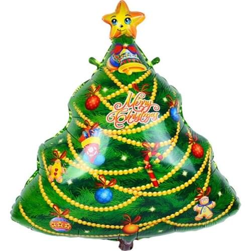 APRICOT 1PCS Christmas decorations for home Balloons Christmas Tree Foil Balloon inflatable air balls party supplies