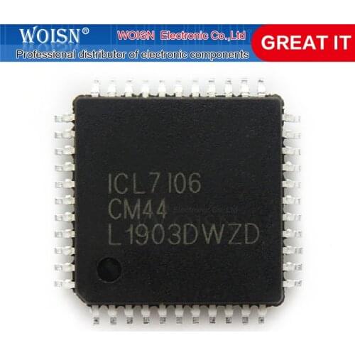 1pcs/lot ICL7106CM44 ICL7106 QFP-44 In Stock