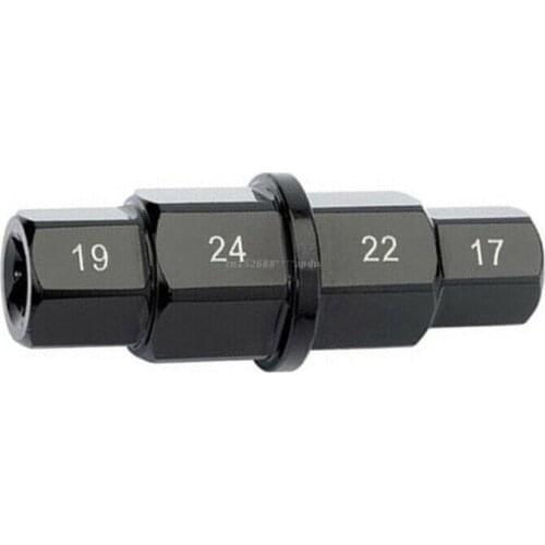 1PC Motorcycle Front Wheel Spindle Removal Sleeve 17 19 22 24mm Hub Axle Hex Allen Spindle Driver Tire Wrench Disassembly