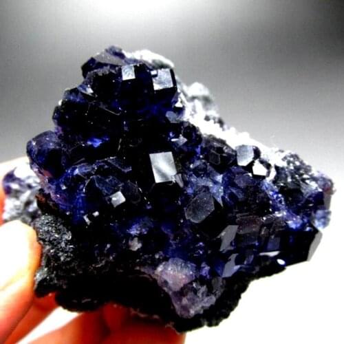 132g Royal Blue Fluorite on Matrix - crystals and stones healing Mineral specimen Home Decor feng shui decoration