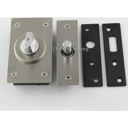 2PCS Heavy Duty Stainless Steel Pivot Door Hinges 360 Degree Install Up and Down Rotary Hinges Furniture Hardware