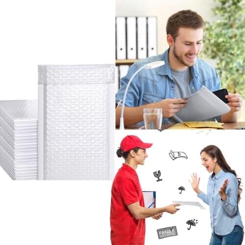 50PCS Poly Mailer Bubble Mailers Padded Envelopes For Gift Packaging Lined Mailer Self Seal Bag Bubble Mailers Padded