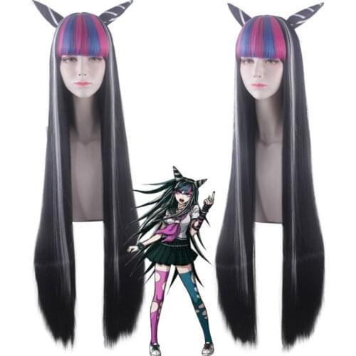 Anime Danganronpa Dangan Ronpa Mioda Ibuki Cosplay Wigs 100cm Long Heat Resistant Synthetic Hair Cosplay Wig + Wig Cap