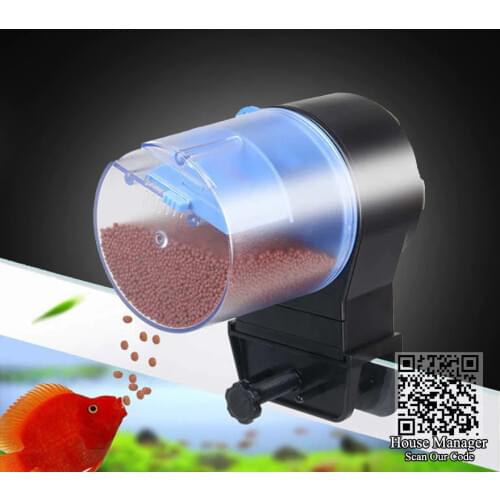 Automatic feeder for fish Shrimp Turtle tank, Control food outlet, Auto Fish Feeder Timer Food Feeding 8/12/24hour Timer Feeding