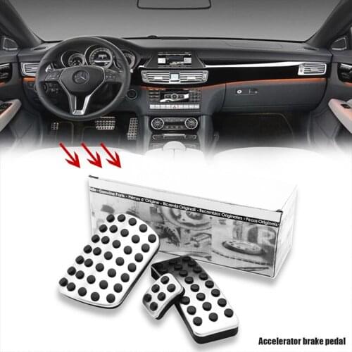 Car Brake Foot Pedals Pad For Mercedes-Benz W176 W245 W246 W251 W164 W166 X164 X166 C177 X156 A B CLA GLA ML GL R Class Stickers