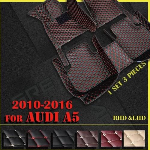 Car floor mats for AUDI A5 sedan（TWO DOOR）2010 2011 2012 2013 2014 2015 2016 Custom auto foot Pads automobile carpet cover