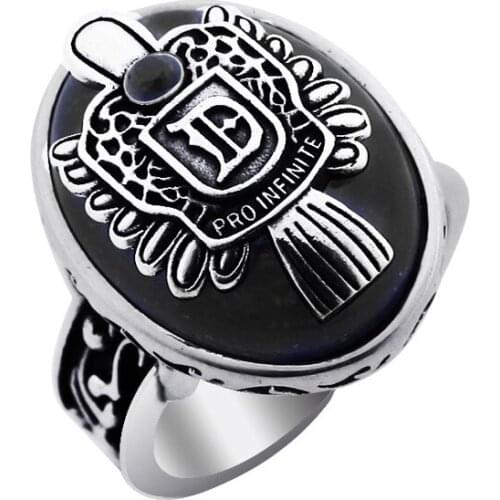 Silver Rings For Men Bahamut China
