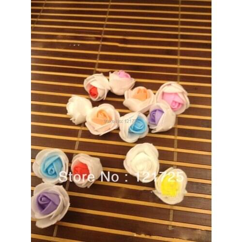 Free shipping foam rose flower multi-color flower head no wiring DIY home decoration handmade artificial flower