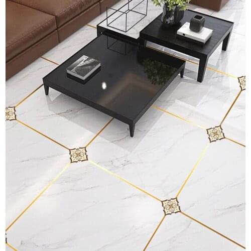 Floor Tile Diagonal Sticker Self-Adhesive Beauty Seam Floor Sticker Living Room Floor Decorative Sticker Waterproof Wall Sticker
