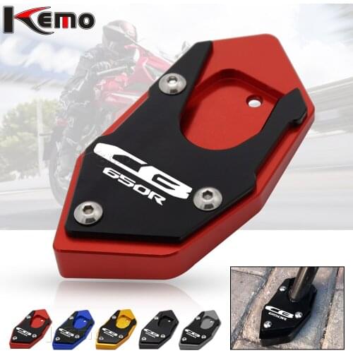 For HONDA CBR650R CBR650 R CB650R CB650 R CB 650R 2019 2020 Motorcycle CNC Side Stand Pad Enlargement Plate Kickstand Extension