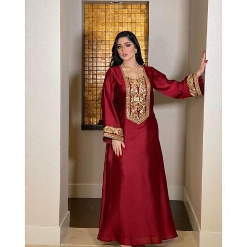 Eid Mubarak Abaya Dubai Muslim Dress Luxury Sequin Embroidery African Ramadan Kaftan Islam Clothing Women Long Maxi Dresses 2021
