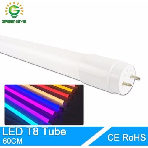GreenEye High Bright LED Tube T8 Integrated 10w 60cm 2Feet 220V LED Fluorescent Light Tube LED Lamp Warm Cold White Bulb neon
