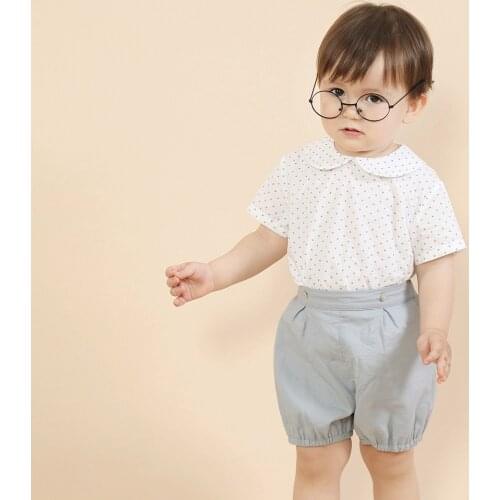Spanish Baby Clothes for Kids Children Muslin Clothes 2021 Girls Tops+Shorts Summer Outfits Boys Suits Toddler Birthday Clothing