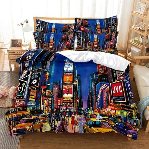 Bedding set duvet cover set 3d bedding digital printing bed linen queen size bedding set fashion design
