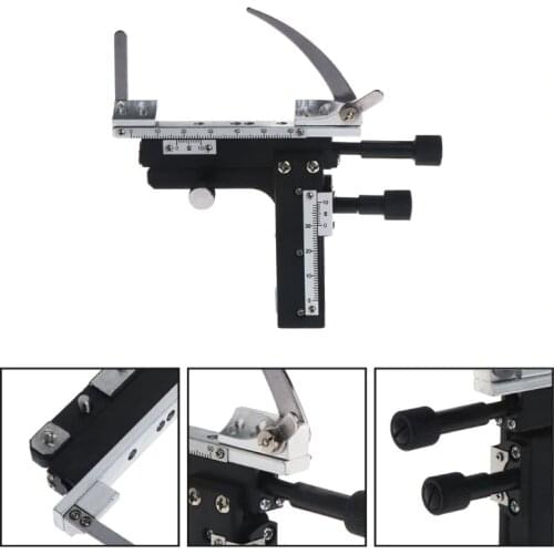 Microscope Attachable Mechanical Stage X-Y Moveable Caliper Vernier with Scale