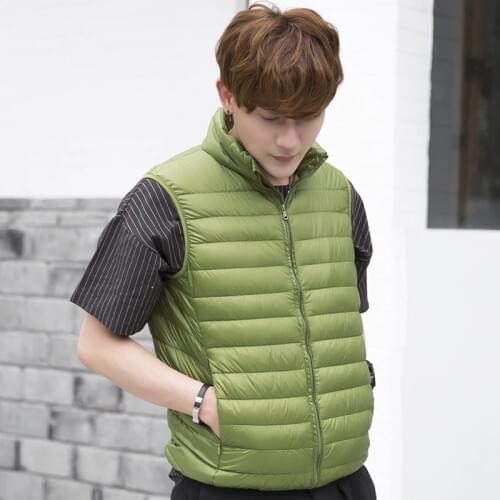 ZOGAA Winter Mens Sleeveless Jacket Overcoat Black Vest Autumn Casual Warm Thick Coats Male Cotton-Padded Men Waistcoat Vest