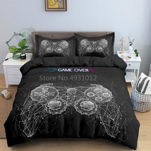Gamer Bedding Set Gamepad Printed 3D Duvet Cover Set Twin Full Queen King Double Sizes Pillowcase Bedclothes