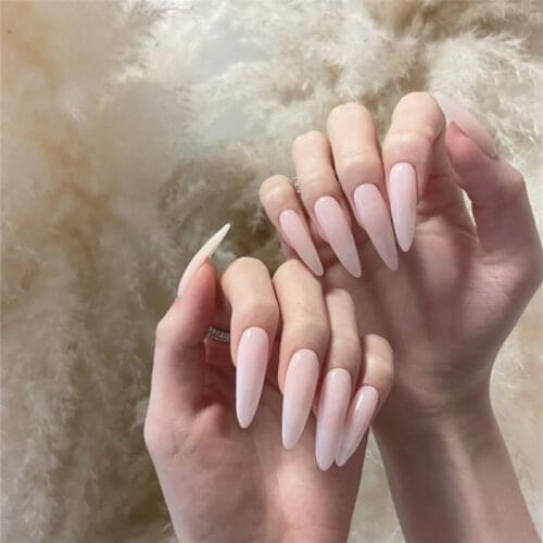 24pcs Geometric Lines Design Flase Nails Press On Nail Mid Length Coffin Nail Tips Fashion Manicure Patch Wearable Nail Patch