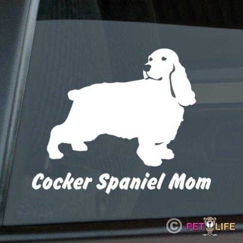 Cocker Spaniel Mom Sticker Die Cut Vinyl car stickers english window decal 15x12.2cm