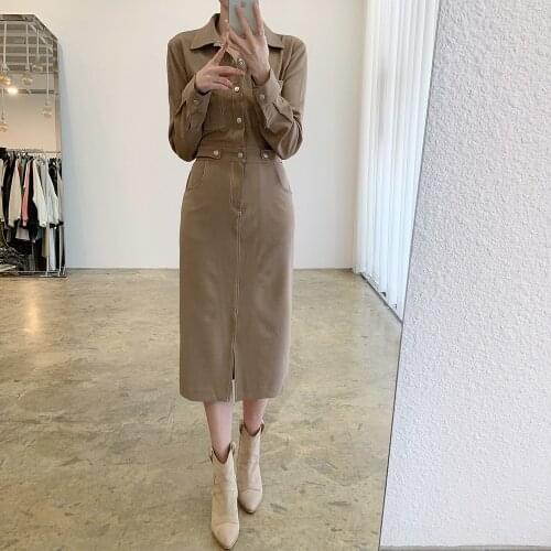 2021 New Summer Shirt Dress Evening Female Vintage Dress Party Oversize long Sleeve Beach Women Dresses Robe Vestido Pure