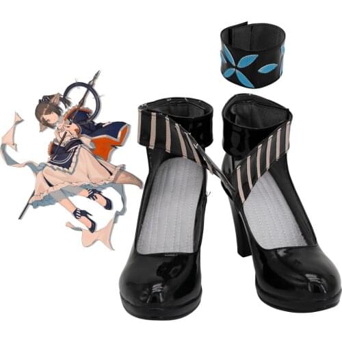 Arknights Perfumer Cosplay Shoes High Heel Leather Boots Custom Made