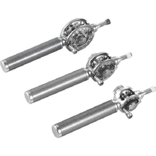 Hot AD-Metal Fishing Reel Fishing Rebar Hand Rod Modification 2:1 Ratio with Cable Middle Pass Wheel Fishing Tackle Wheel