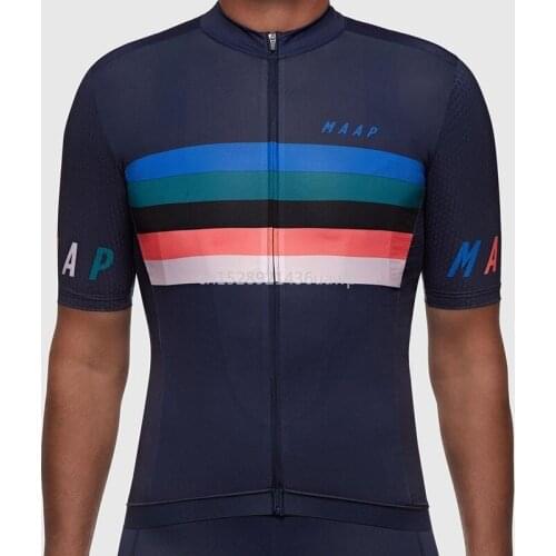 Pro Team Maap frantic cycling Jersey short sleeve Cycling clothing High quality road/mtb Bicycle shirt Maillot Ciclismo hombre