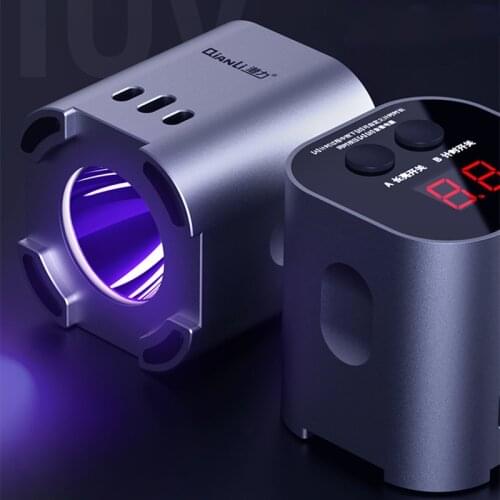 Qianli Intelligent UV Curing Lamp Green Oil Fast Curing Light for Mobile Phone Motherboard UV Glue Curing Repair Lamp