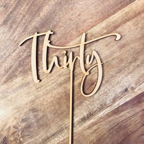 Thirty Cake Topper 30th Birthday Cake Topper Cake Decoration Cake Decorating Birthday Cakes Thirty Cake Toppers Cake Decoration