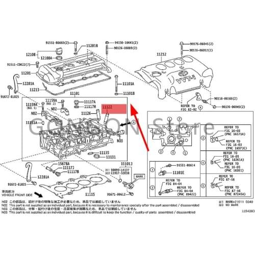 CAR intake valve duct bushing 2005- 2019Toy ot aYAR S (JPP) YAR IS GRM N VER SO COR OLL A intake valve duct bushing